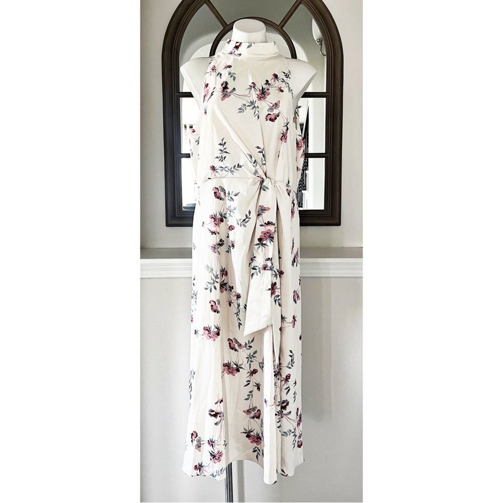 Ted Baker London Zoeeey Floral Halter Neck Midi Dress, NWT, Size 6 US 14 - Picture 12 of 16